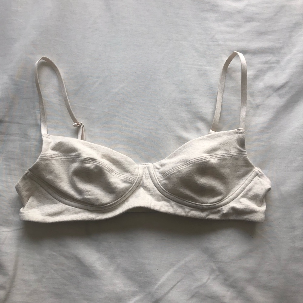 arie white cream bra / bralette size small